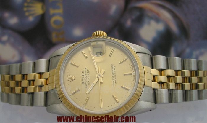 Rolex Datejust 2 Tone Ladies Watch Gold Face